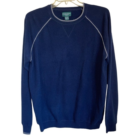 Hammacher Schlemmer 100% Cashmere Crew Neck, washableSweatshirt. Size XXL EUC - Picture 1 of 7